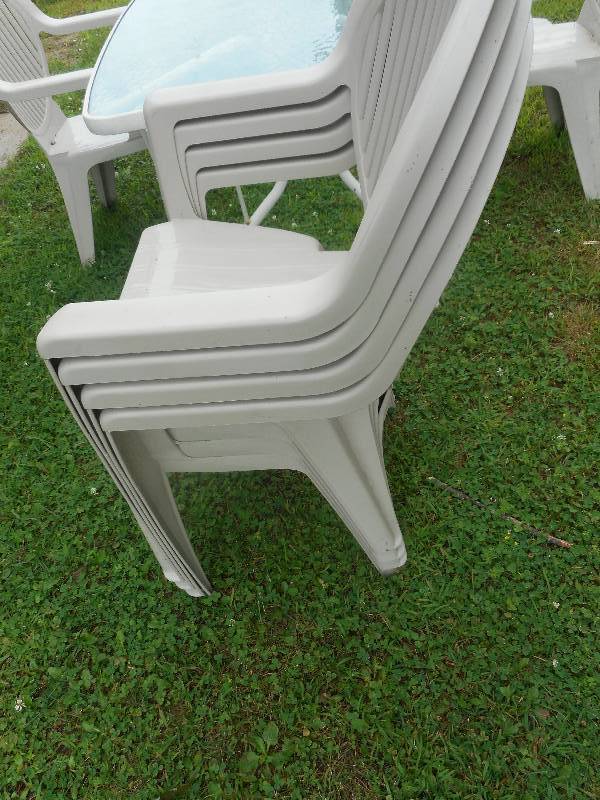 RECTANGLE PATIO SET WITH 6 CHAIRS