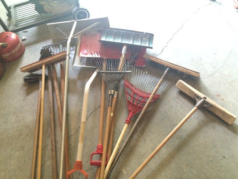 Assorted Yard, Garage Tools - lot of 14