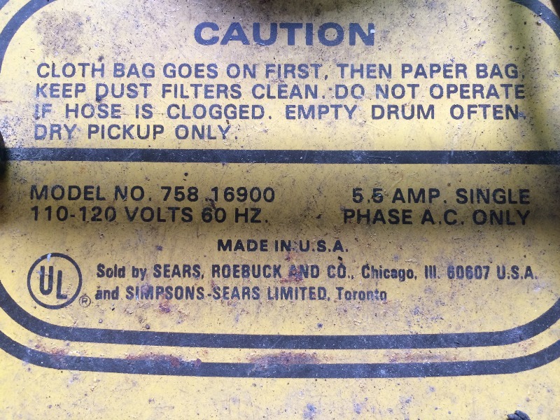 Vintage Shop Vac