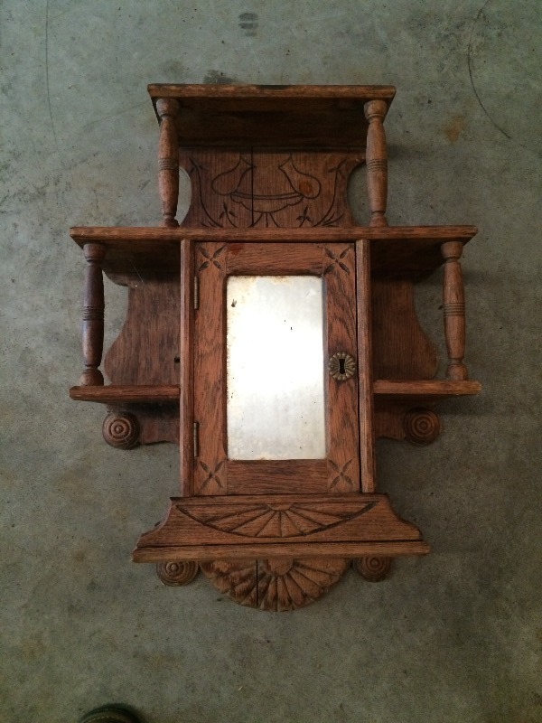 Antique Vintage Wall Shelve Unit