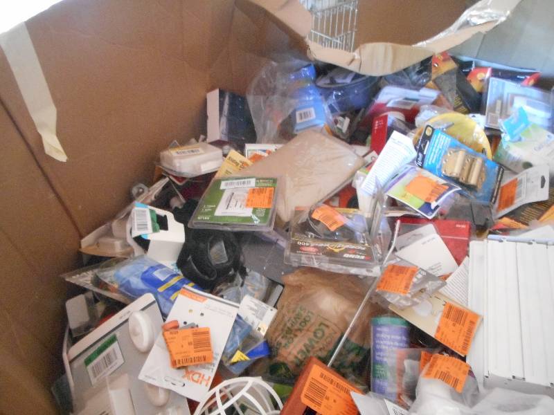 PALLET LOT OF HARDWARE  ELECTRICAL  PLUMBING STUFF