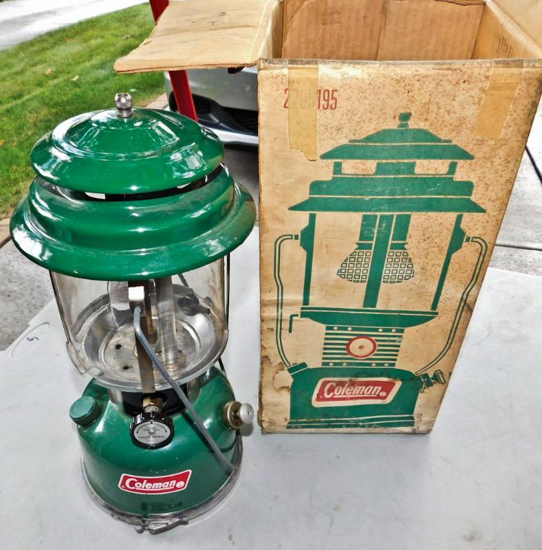 lot 57 image: NIB never used coleman gas lantern