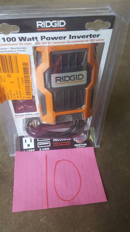 RIDGID Power Inverters 100 Watt Power Inverter RD97100