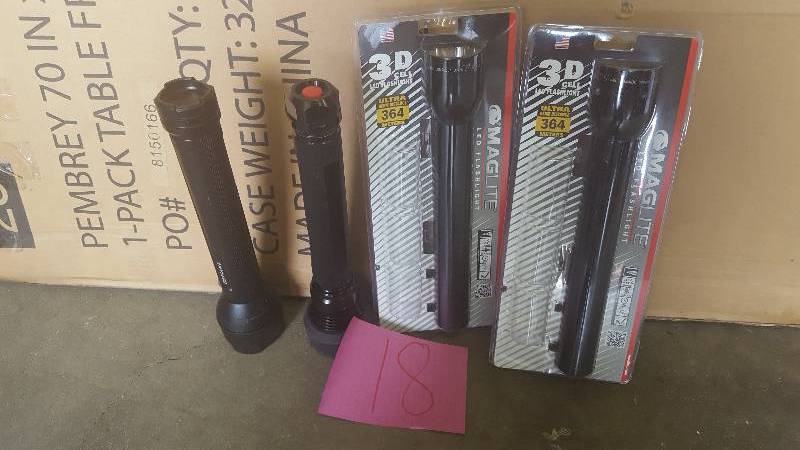 Lot of 4 Flashlights