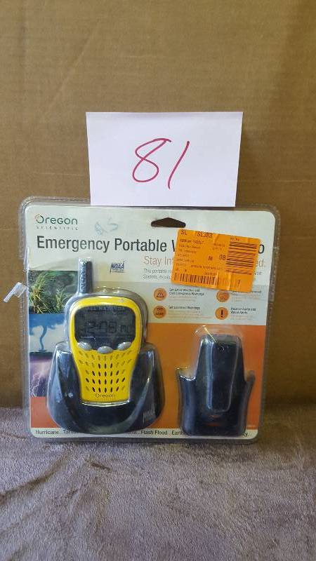 Oregon Emergency Portable Weather Radio