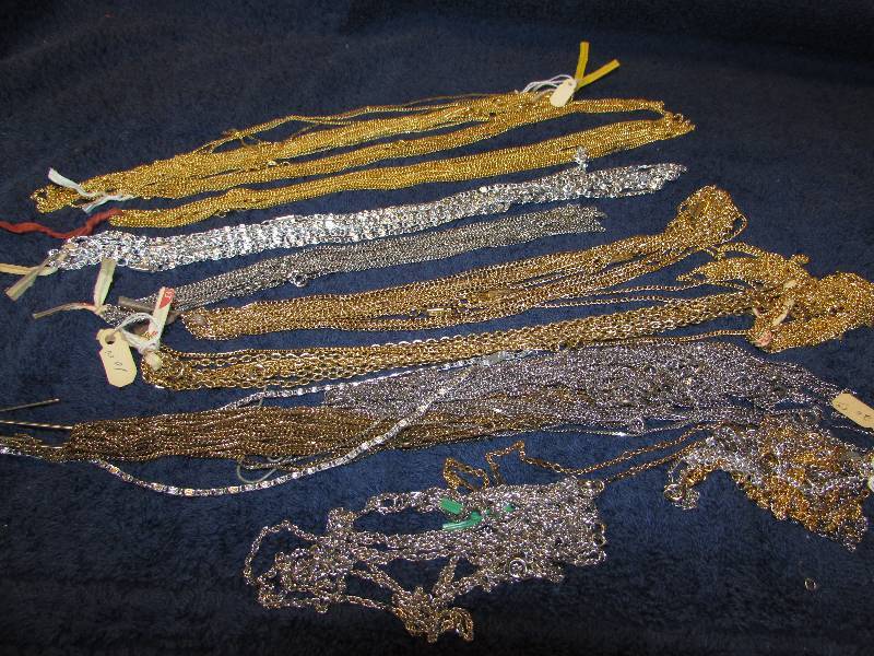 Assortment of necklace chains