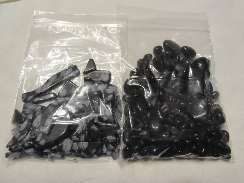 Apache Tear Drops and Snowflake Obsidian