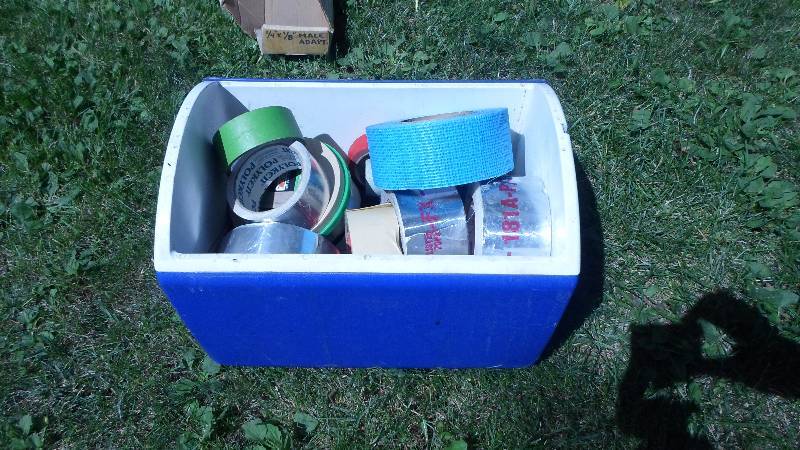lot 22 image: Cooler Filled with Tapes