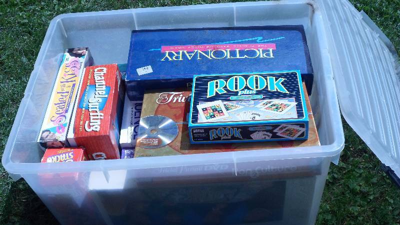 lot 23 image: Tote filled with Board Games #1