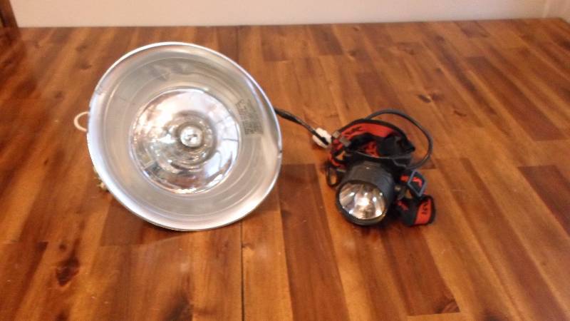 lot 59 image: Head Lamp and Hanging Spot Lamp