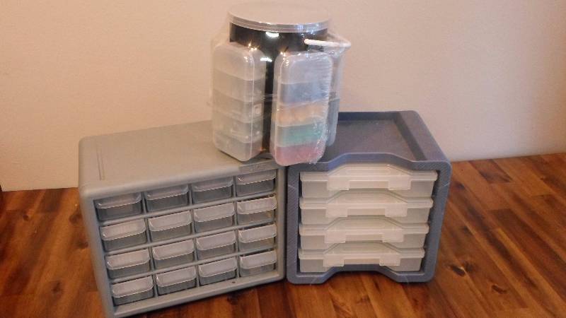 lot 68 image: Parts Organizers(NIB and Extras