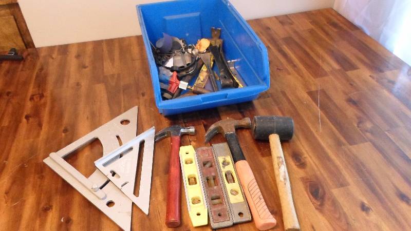 lot 89 image: Squares, Levels, Hammers