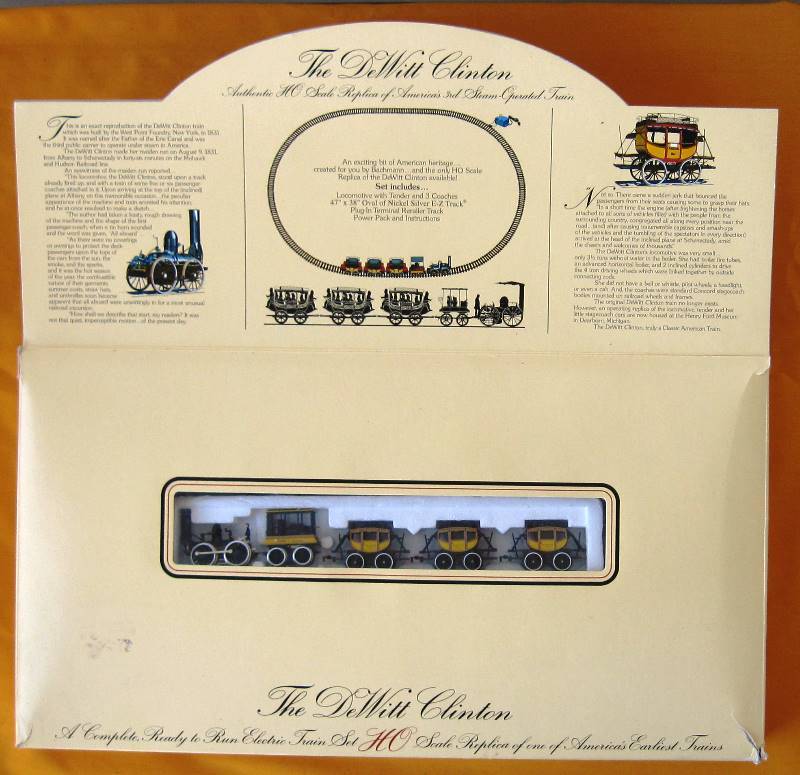 lot 050 image: The DeWitt Clinton HO Train Set wBox
