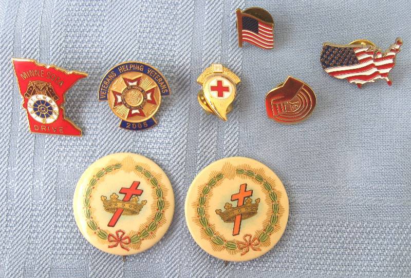 lot 013 image: Tie Pins  Tie ClaspClips  Lapel Pins