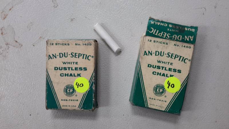 2 boxes AN  DU  septic chalk.