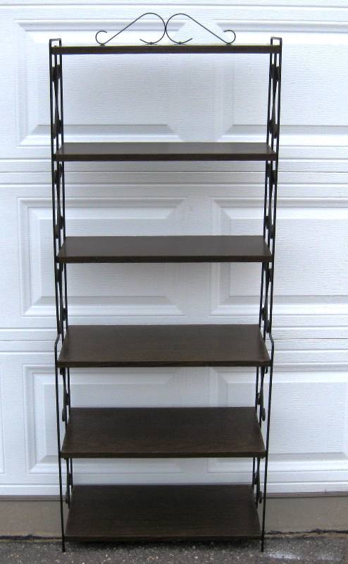 Vintage Decorative Metal Shelving Unit Cabin Estate K Bid Vintage Decorative Metal Shelving