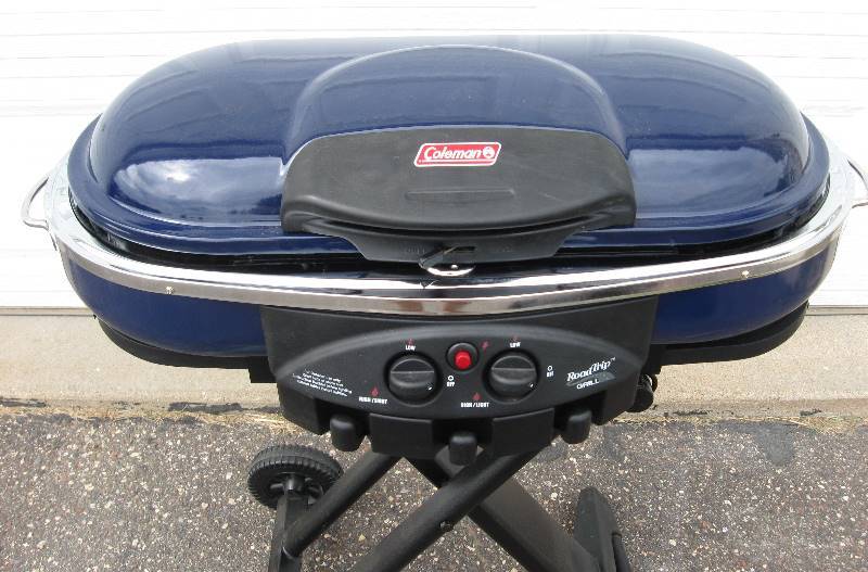 lot 004 image: Coleman Road Trip Portable Propane Grill & Accessories