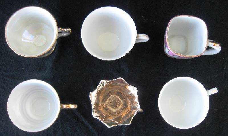 lot 096 image: 6 Vintage, Demitasse Coffee Cup & Saucer Sets