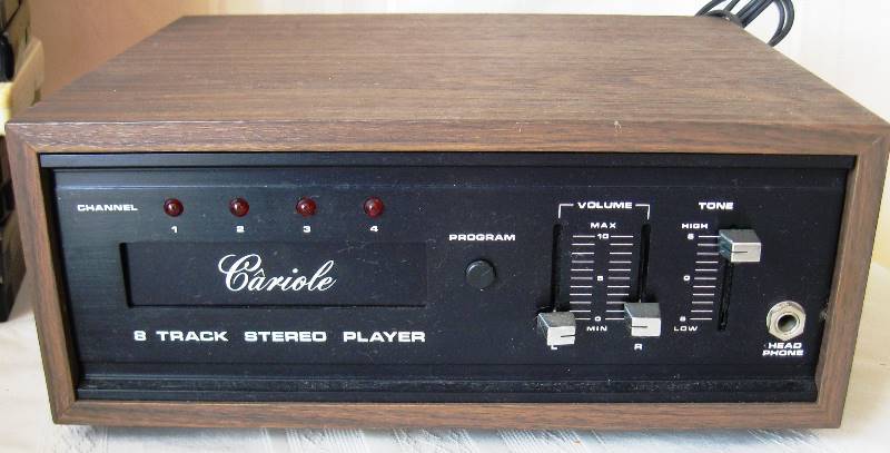 lot 134 image: Vintage Cariole 8 Track Player and Tapes