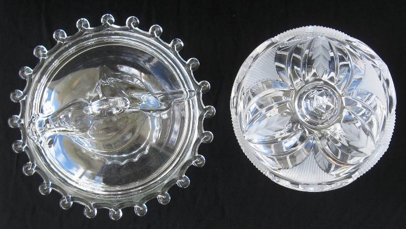 lot 161 image: 2 Vintage, Lidded Candy Dishes