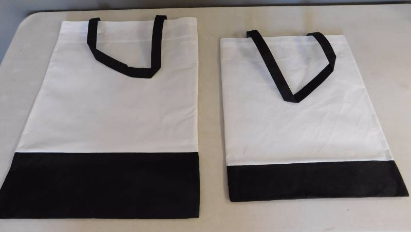 White & Black Trade Show Totes