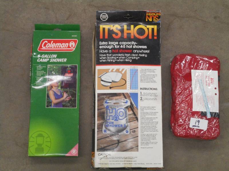 lot 19 image: Lot Of First Aid Kit, (2) Camp Sho...
