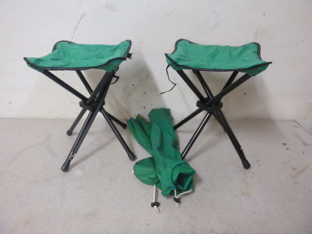 lot 78 image: 2 Folding Camp Stools