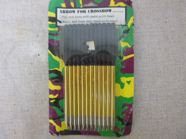 lot 163 image: 12 Crossbow Arrows