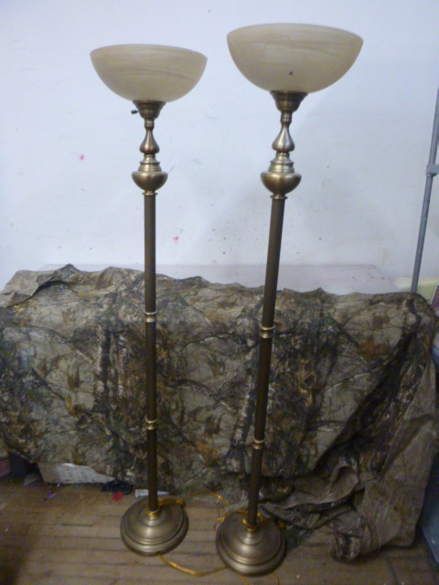 lot 246 image: 2 Matching Floor Lamps
