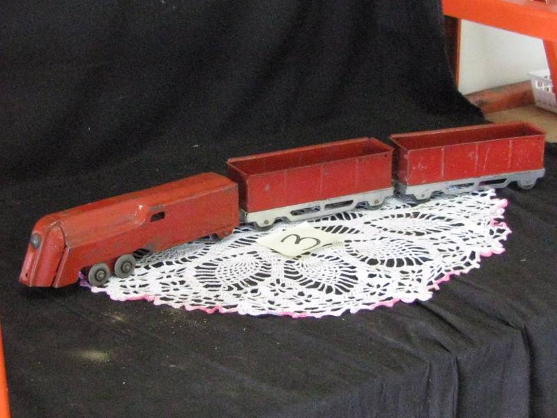 3 Piece Metal Toy Train