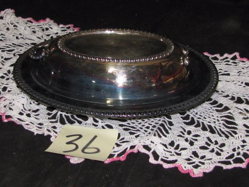 Silver plate Bowl With Cover