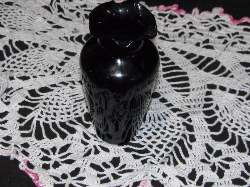 Black Glass Vase