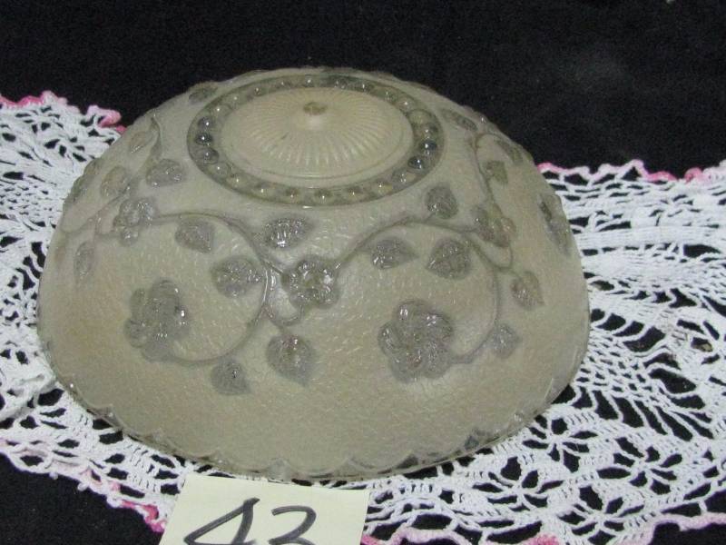 Vintage Glass Hanging Light Shade