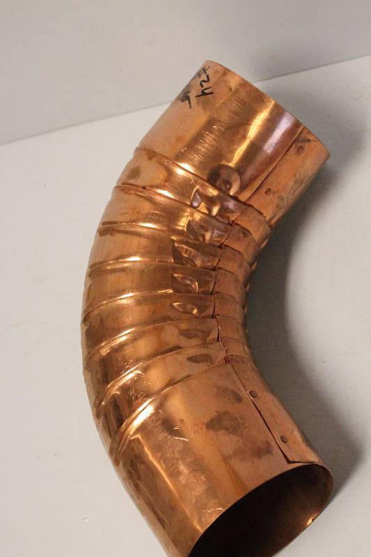 Copper Gutter Elbow 75 Degrees