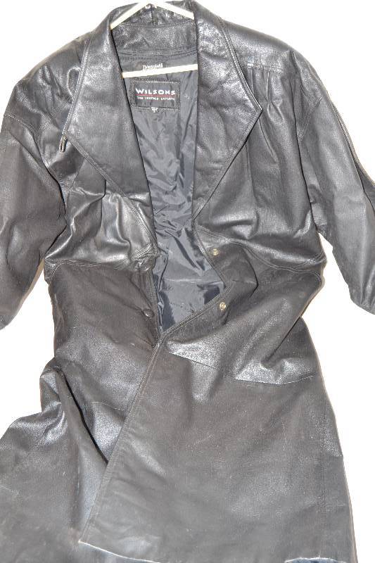 Leather coat