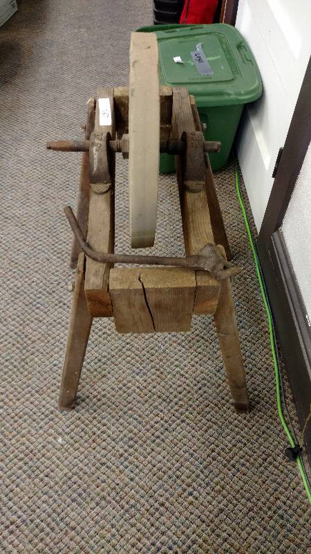 lot 10 image: Antique Grinding Wheel