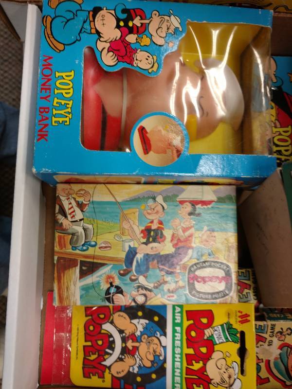 lot 76 image: Vintage Popeye Memorabilia