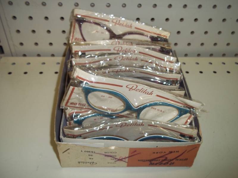 lot 301 image: Box of new Vintage Glasses Frames