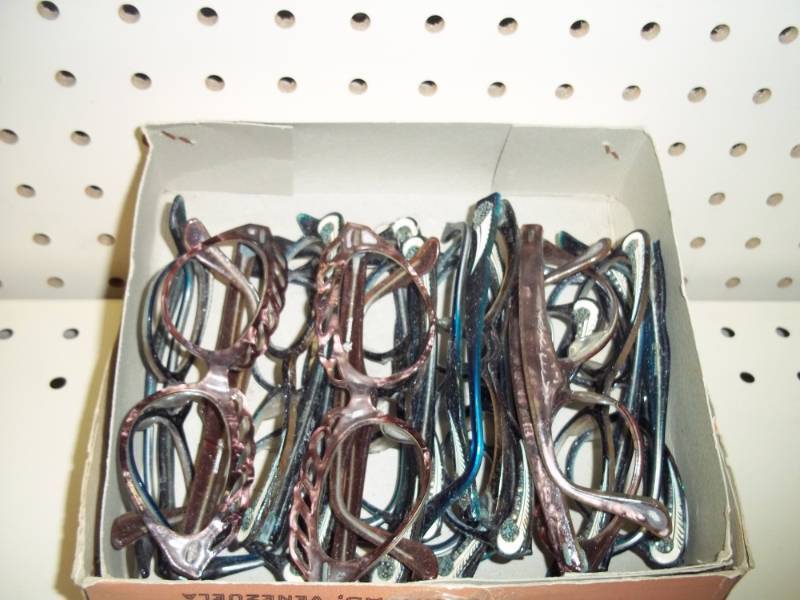 lot 302 image: Box of new Vintage Glasses Frames