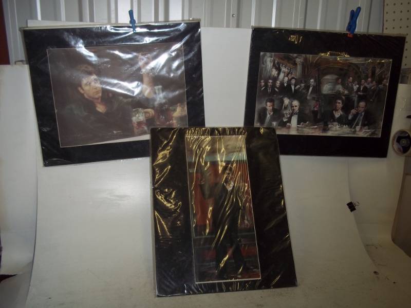 lot 319 image: Lot of 3 Prints  16 x 20 Matt Board