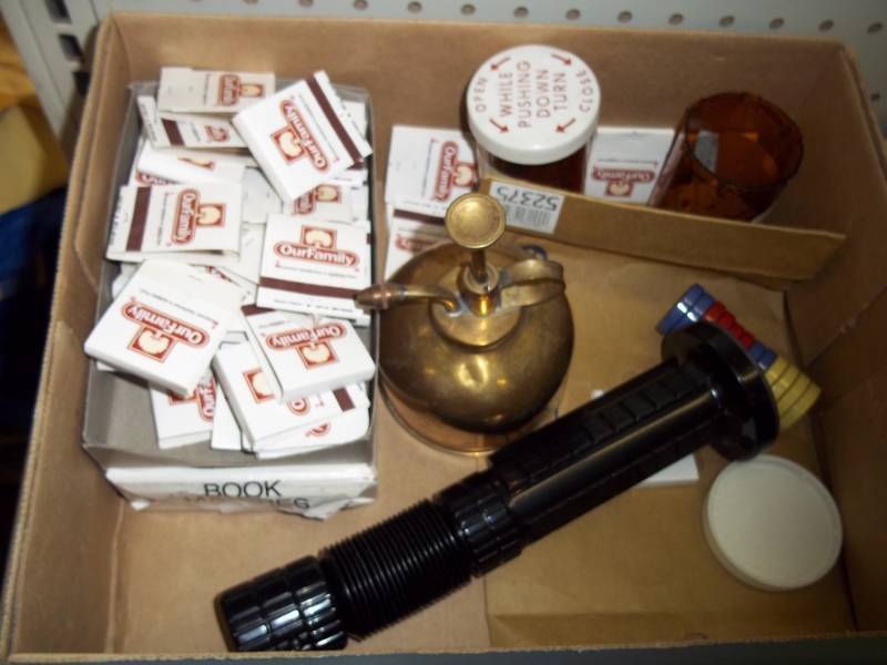 lot 377 image: Matches, mister, and light