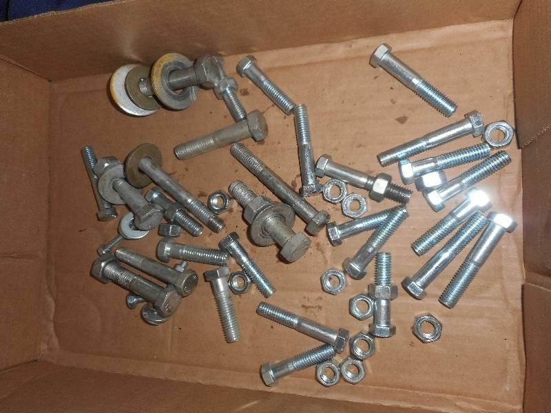 2 12 ,4,3 INCH BOLTS