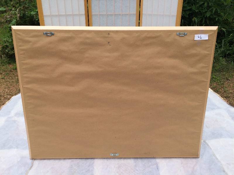 Excellent Condition Large Waiting Room Photography Picture Framed & Matted Art Piece - Pine - Wood Frame Matches Other Furniture In This Auction