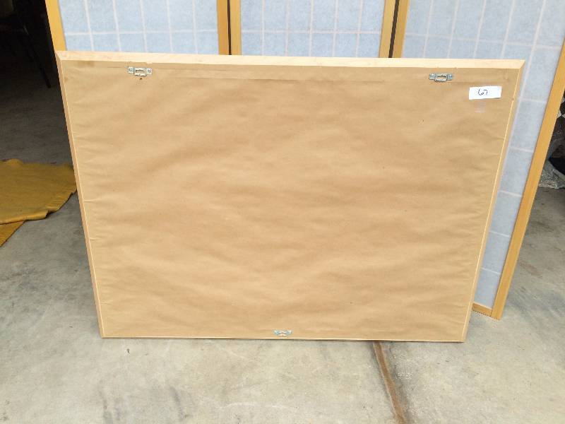 Excellent Condition Large Waiting Room Photography Picture Framed & Matted Art Piece - Butterfly - Wood Frame Matches Other Furniture In This Auction