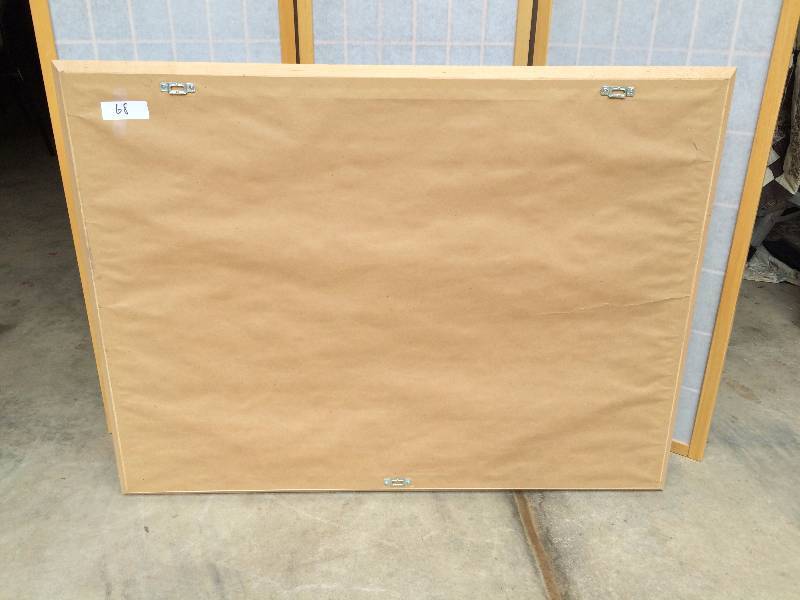 Excellent Condition Large Waiting Room Photography Picture Framed & Matted Art Piece - Bark - Wood Frame Matches Other Furniture In This Auction