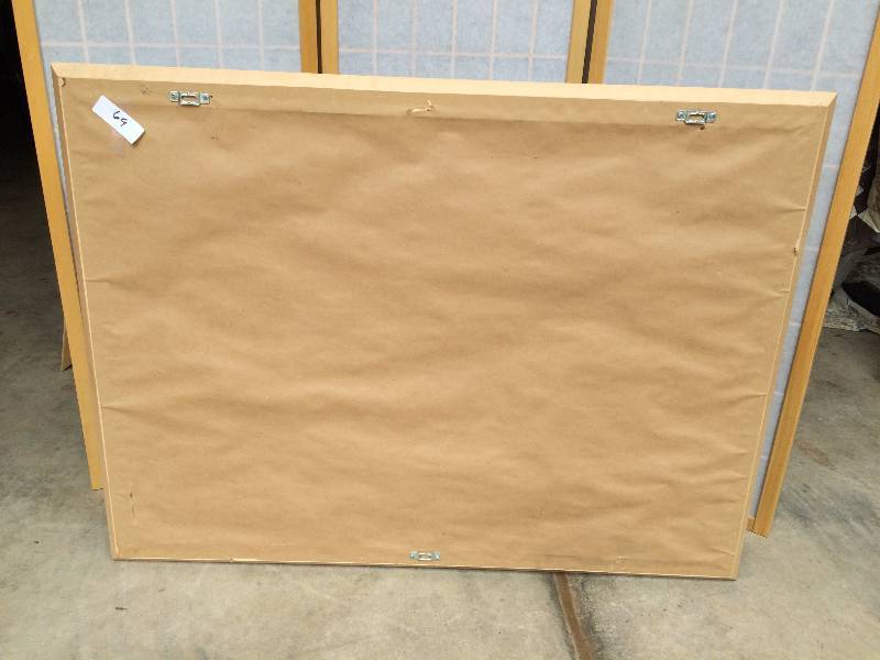 Excellent Condition Large Waiting Room Photography Picture Framed & Matted Art Piece - Daisy - Wood Frame Matches Other Furniture In This Auction