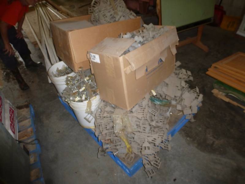 Pallet of Peg Board Hamngers