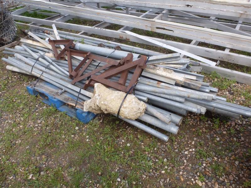 Galvanized Post From Link Fence
