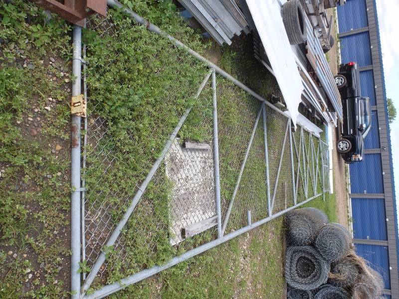 Chain link fence section