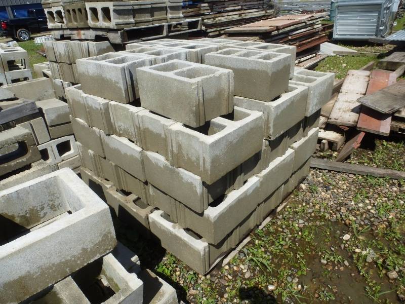 Pallet of Cement Blocks #1